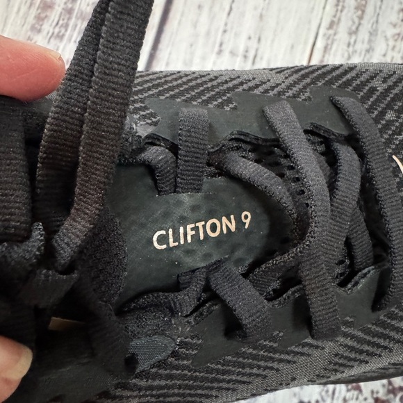 Hoka One One Black and Copper Athletic Shoes - Picture 6 of 9